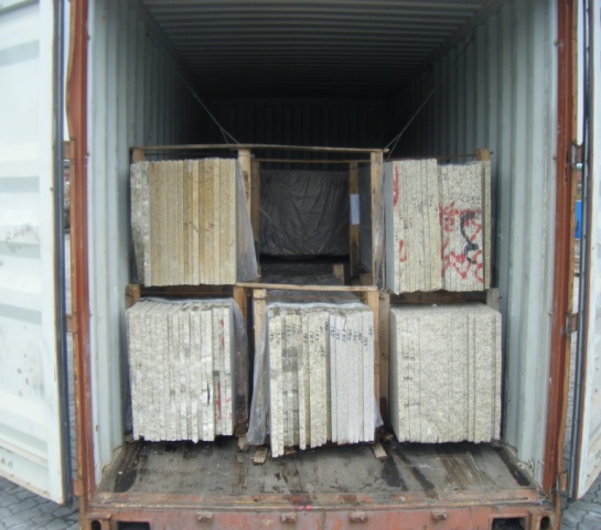 granite slabs load in container